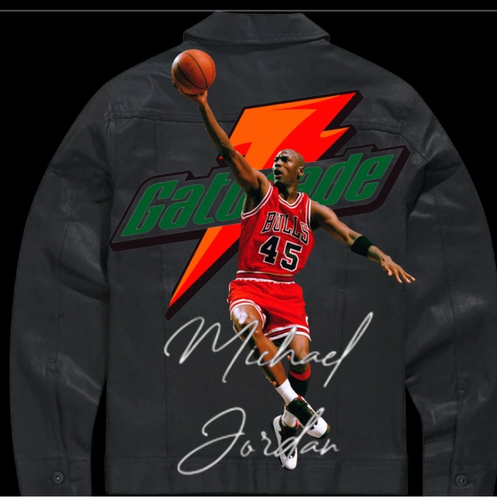 Black Michael Jordan Graphic Jacket